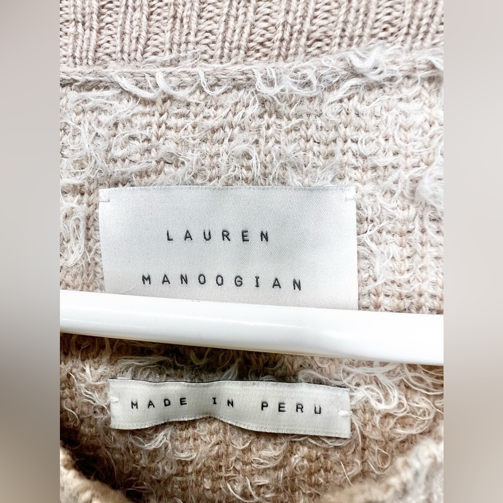 NWOT Lauren Manoogian Sherpa Crewneck Baby Alpaca Sweater Size 3 / Large - Picture 4 of 7